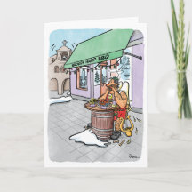 Tarjeta de vacaciones de comida Angel