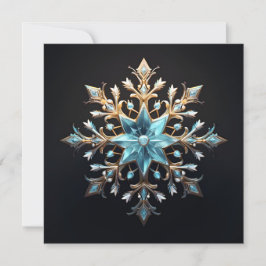 Tarjeta de vacaciones de copo de nieve de Navidad