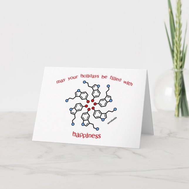 Tarjeta de vacaciones de corona de serotonina (Anverso)