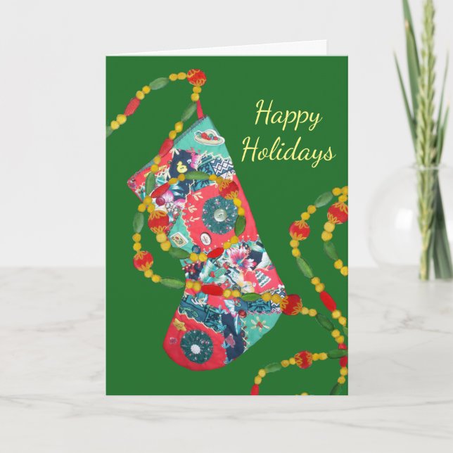 Tarjeta de vacaciones de cosas favoritas (Anverso)