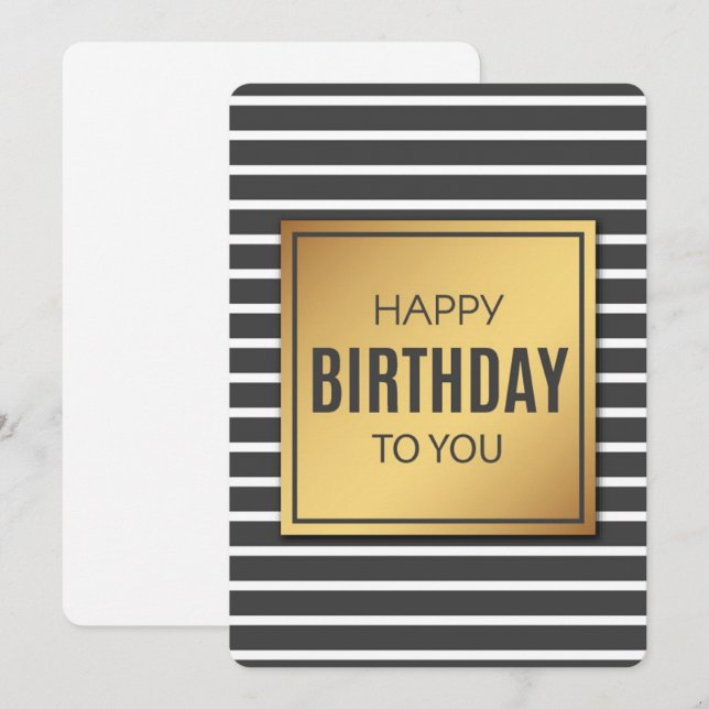 Tarjeta de vacaciones de cumpleaños (Anverso / Reverso)