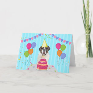 Tarjeta de vacaciones de cumpleaños de Saint Berna