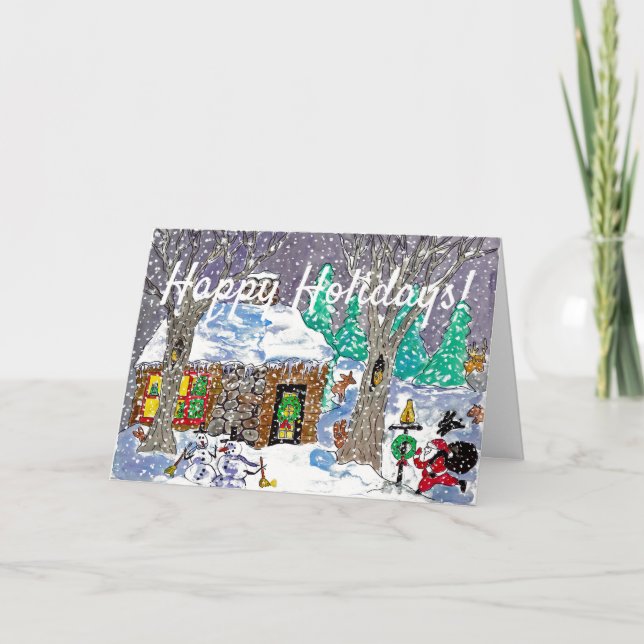 Tarjeta de vacaciones de Denny Plesea para Ruby La (Anverso)