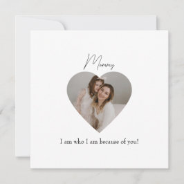 Tarjeta de vacaciones de día de la madre con foto 