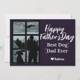 tarjeta de vacaciones de día del padre papá e hija