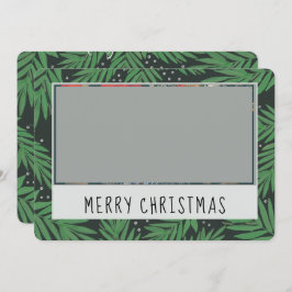 Tarjeta de vacaciones de dos caras de Navidades de