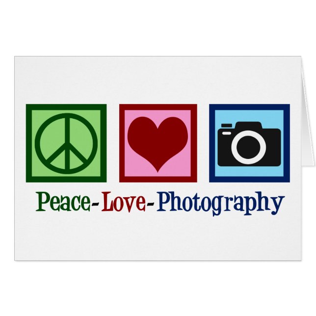 Tarjeta de vacaciones de estudio de Peace Love Pho (Anverso (Horizontal))