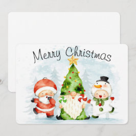 Tarjeta de vacaciones de Feliz Navidad