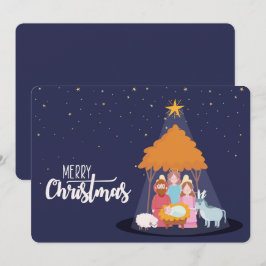 Tarjeta de vacaciones de Feliz Navidad