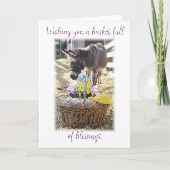 Tarjeta de vacaciones de "Feliz Pascua" (Anverso)