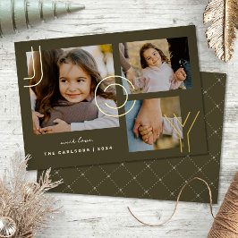 Tarjeta de vacaciones de foto con lámina de Collag