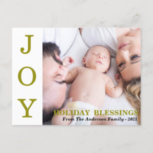 Tarjeta de vacaciones de foto de bendiciones de al