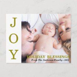 Tarjeta de vacaciones de foto de bendiciones de al