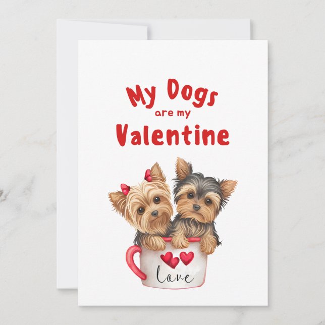 Tarjeta de vacaciones de foto de mascota de perro  (Anverso)