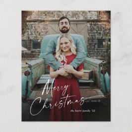 Tarjeta de vacaciones de foto de Navidad alegre co