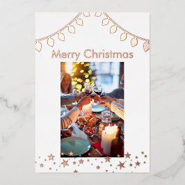 Tarjeta de vacaciones de foto de navidades, tarjet