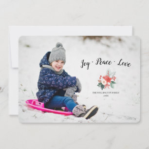 Tarjeta de vacaciones de foto de Paz Amor Alegría