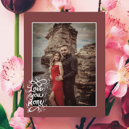 Tarjeta de vacaciones de foto de San Valentín con 