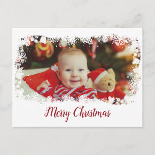Tarjeta de vacaciones de foto del Día de la Nieve
