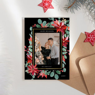 Tarjeta de vacaciones de foto floral Eucalyptus Po