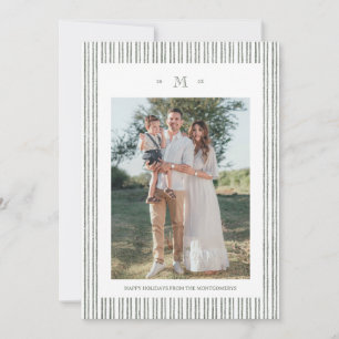Tarjeta de vacaciones de foto personalizada de lin