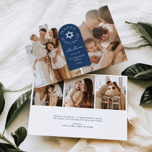 Tarjeta de vacaciones de fotografía Arch Hanukkah