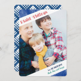 Tarjeta de vacaciones de fotos de 1 o 2 cubiertos 