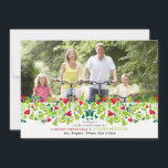 Tarjeta de vacaciones de fotos de amor para Navida<br><div class="desc">Una guirnalda festiva de corazones rojos, remolinos verdes y árboles de Navidad emparejados con tu foto hace una preciosa tarjeta de vacaciones para enviar esta temporada de fiestas. La tarjeta es fácil de personalizar con su redacción, tipo de letra, color de fuente, opciones de forma de papel y elección de...</div>