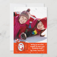 Tarjeta de vacaciones de fotos de cocoa caliente