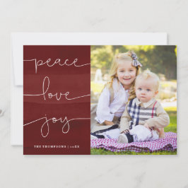 Tarjeta de vacaciones de fotos de la alegría del a