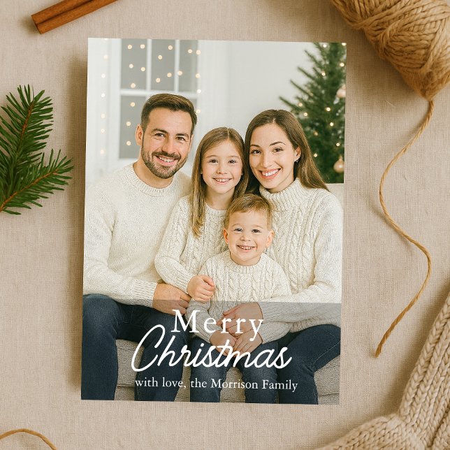 Tarjeta de vacaciones de fotos de Navidades famili (Subido por el creador)