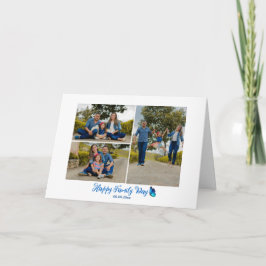Tarjeta de vacaciones de fotos del Día de la Famil