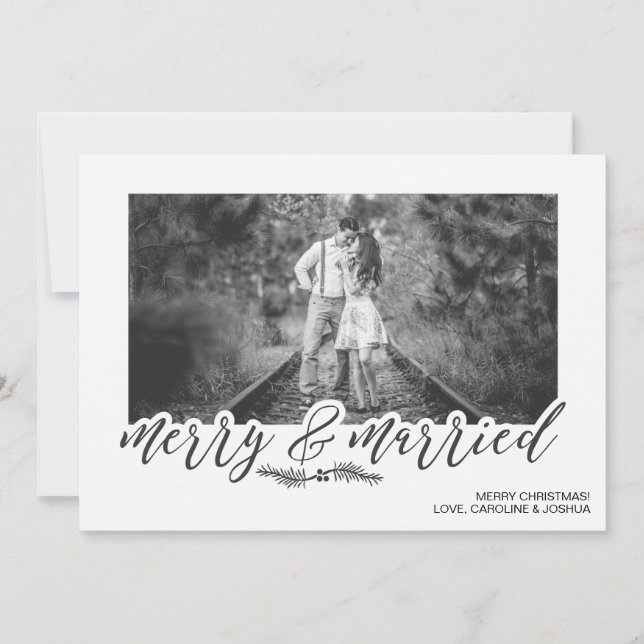 Tarjeta de vacaciones de fotos para Navidades casa (Anverso)