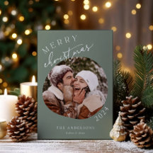 Tarjeta de vacaciones de fotos simplista