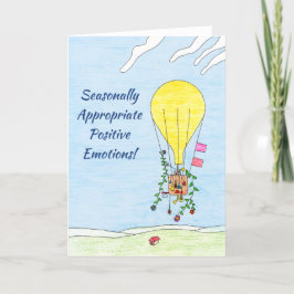 Tarjeta de vacaciones de globo aerostático caprich