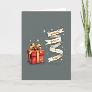 Tarjeta de vacaciones de Goodwill Peace Hope
