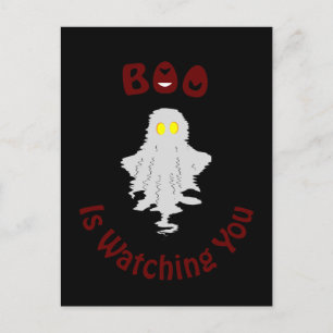 Tarjeta de vacaciones de Halloween   Boo te está v
