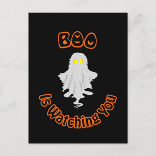 Tarjeta de vacaciones de Halloween   Boo te está v