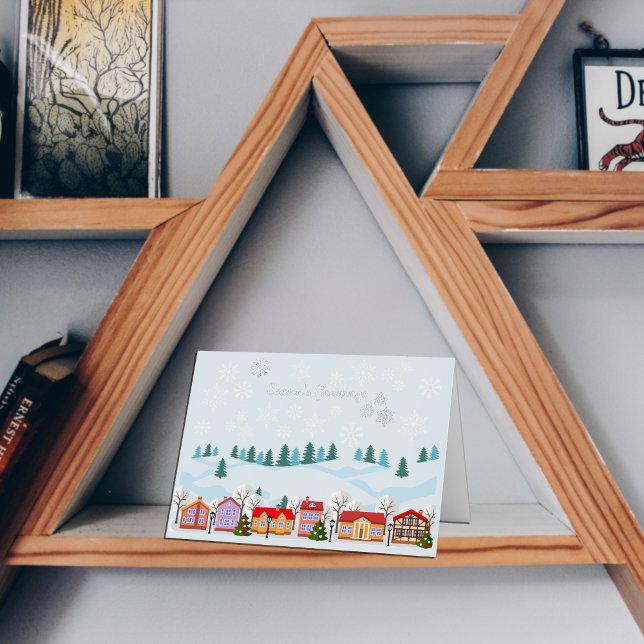 Tarjeta de vacaciones de hoja metálica de encantad (Subido por el creador)