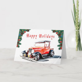 Tarjeta de vacaciones de Hot Rod