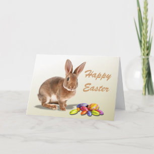 Tarjeta de vacaciones de huevos de pascua