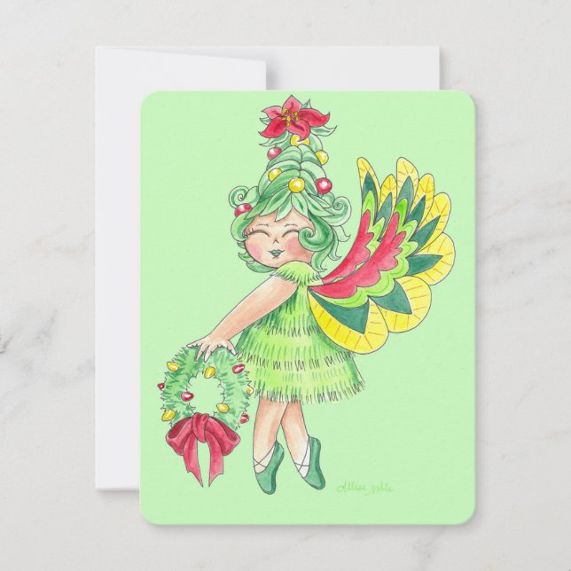 Tarjeta de vacaciones de Ilustracion de color de a (Anverso)