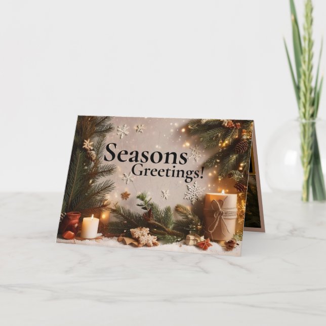 Tarjeta de vacaciones de imagen Pine Tree 5 (Anverso)