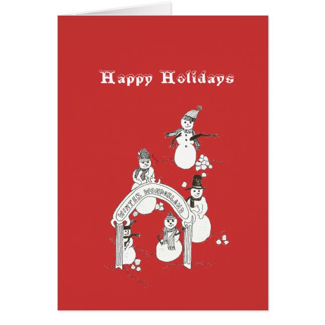 Tarjeta de vacaciones de invierno (Frente)