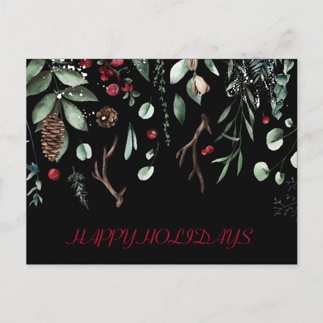 Tarjeta de vacaciones de invierno (Anverso)