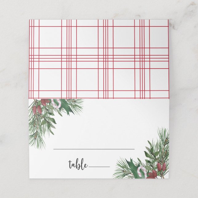 Tarjeta de vacaciones de invierno (Exterior desplegado)