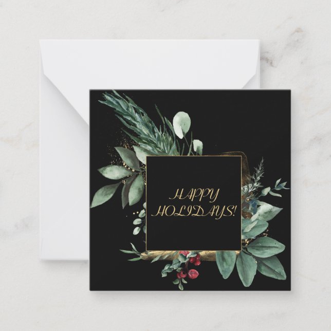 Tarjeta de vacaciones de invierno (Anverso)