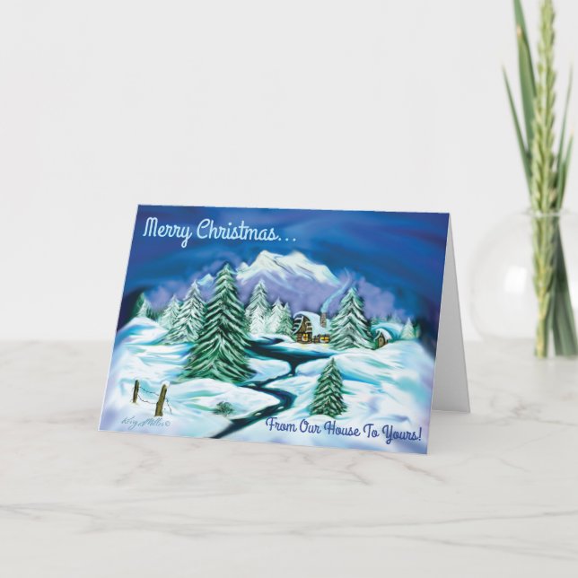 Tarjeta de vacaciones de invierno (Anverso)
