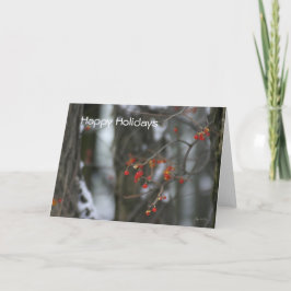 Tarjeta de vacaciones de invierno agridulce