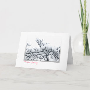 Tarjeta de vacaciones de invierno de Michigan